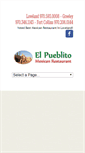 Mobile Screenshot of elpueblitomexicanrestaurant.com